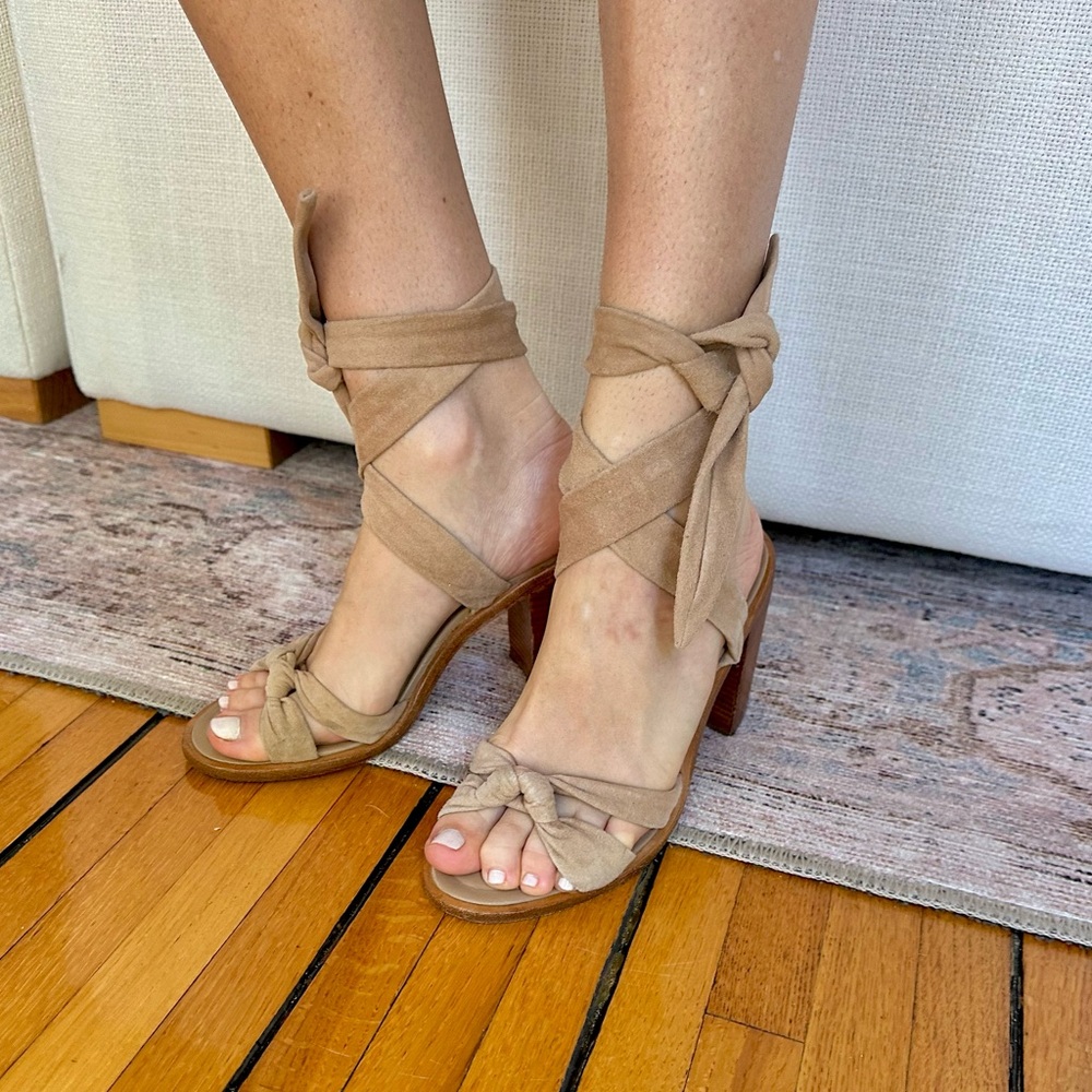 ZIMMERMANN Suede Wrap-Around Heels